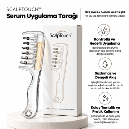 ScalpTouch™ Serum Uygulama Tarağı - Tara, Uygula, Bakımını Kolaylaştır.
