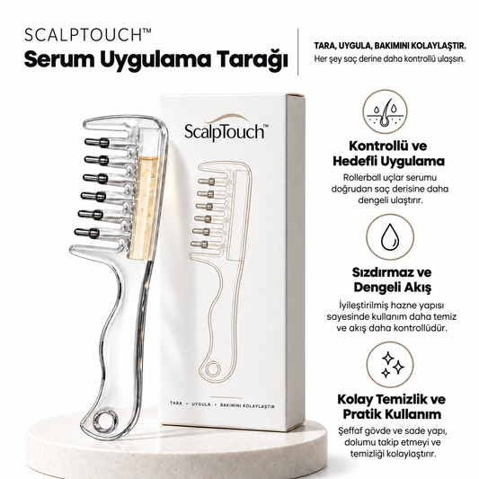 ScalpTouch™ Serum Uygulama Tarağı - Tara, Uygula, Bakımını Kolaylaştır.